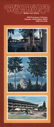Westwater Inn Olympia WA, Capitol Building, Pool Large Format Postcard