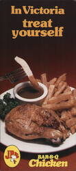JB's BAR-B-Q Chicken, 1/4 Chicken Plate with Fries & Dip Large Format Postcard