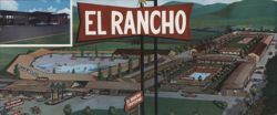 El Rancho Tropicana Resort Motel Aerial View Santa Rosa CA Large Format Postcard