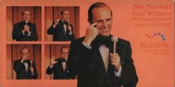Bob Newhart Paul Williams Harrah's 1974 Show Ad Large Format Postcard