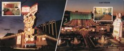 Circus Circus Hotel/Casino Reno & Las Vegas Night Large Format Postcard