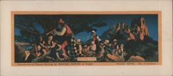 Maxfield Parrish's Pied Piper Painting, Palace Hotel San Francisco Large Format Postcard