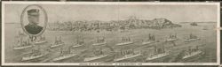 U. S. Battleships Arrive, San Francisco, 1908, Great White Fleet Large Format Postcard