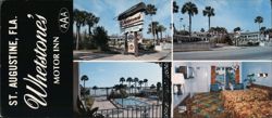Whetstone's Motor Inn, St. Augustine, FL Large Format Postcard