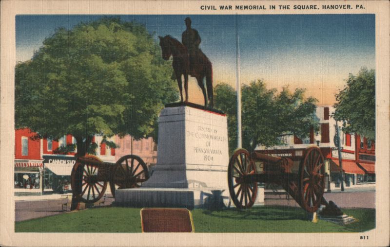 Civil War Memorial in the Square, Hanover, PA Pennsylvania