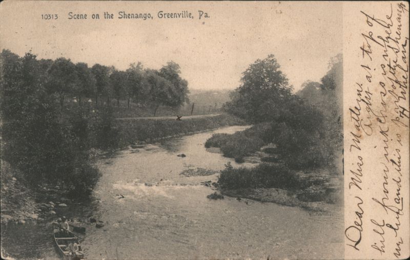 Scene on the Shenango River, Greenville, PA Pennsylvania