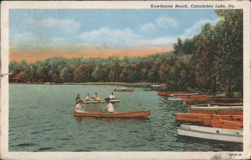 Hawthorne Beach, Canadohta Lake, PA Pennsylvania