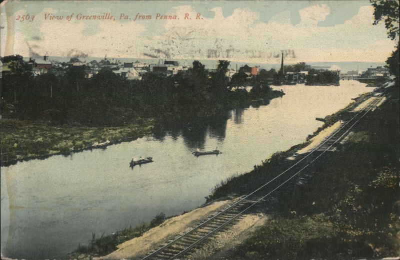 Greenville, PA from Pennsylvania Railroad, River View