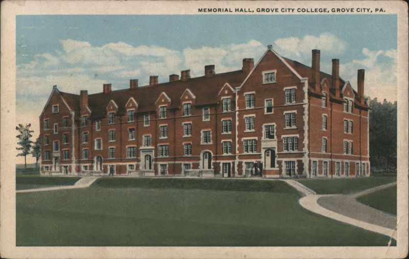 Memorial Hall, Grove City College Pennsylvania
