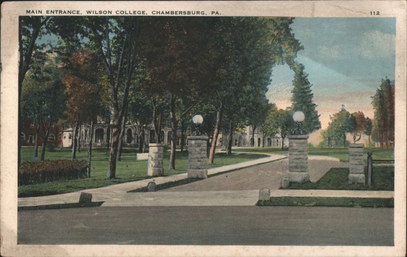 Main Entrance, Wilson College, Chambersburg, PA Pennsylvania