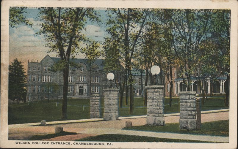 Wilson College Entrance, Chambersburg, PA Pennsylvania