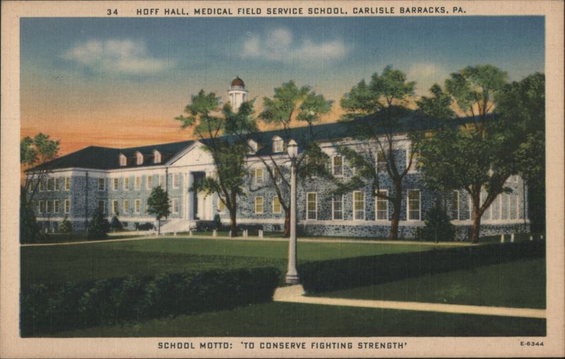 Hoff Hall, Medical Field Service School, Carlisle Barracks Pennsylvania