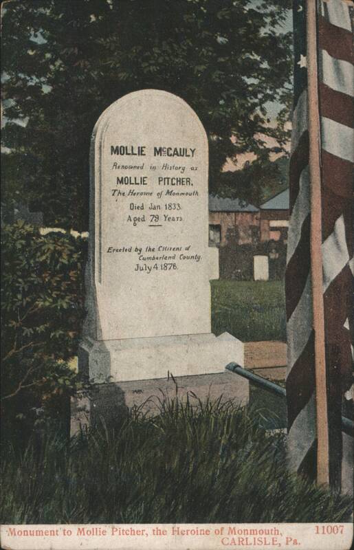 Mollie Pitcher Monument, Heroine of Monmouth Carlisle Pennsylvania