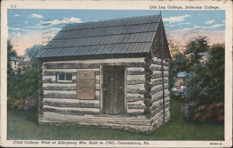 Old Log College, Jefferson College, Canonsburg, PA Pennsylvania