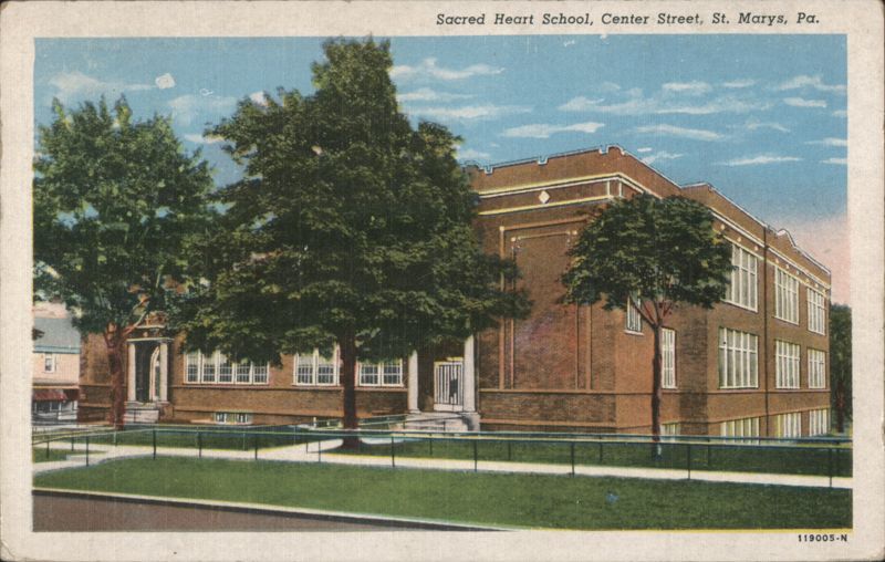 Sacred Heart School, Center Street, St. Marys, PA Pennsylvania