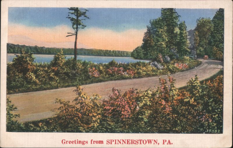 Scenic Road and Lake, Spinnerstown, PA