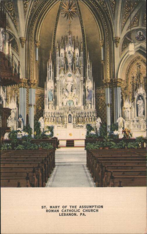 St. Mary of the Assumption Roman Catholic Church Interior Lebanon Pennsylvania
