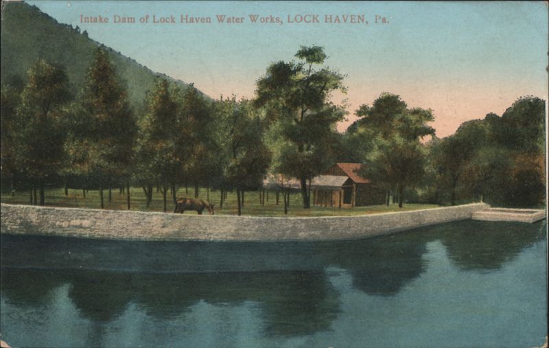 Intake Dam of Lock Haven Water Works Pennsylvania