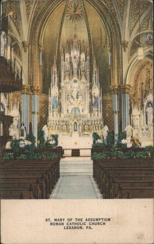 St. Mary of the Assumption Roman Catholic Church Interior Lebanon Pennsylvania