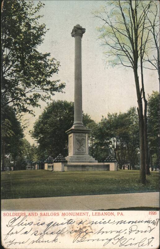 Soldiers and Sailors Monument, Lebanon, PA Pennsylvania
