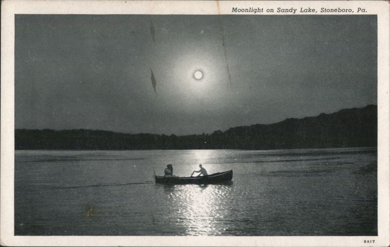 Moonlight on Sandy Lake, Stoneboro, PA