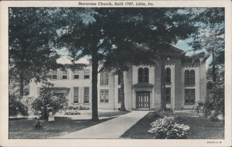 Moravian Church, Built 1787, Lititz, PA