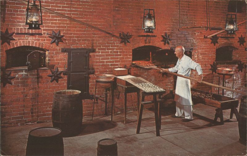 Julius Sturgis Pretzel House, America's First Pretzel Bakery Lititz Pennsylvania