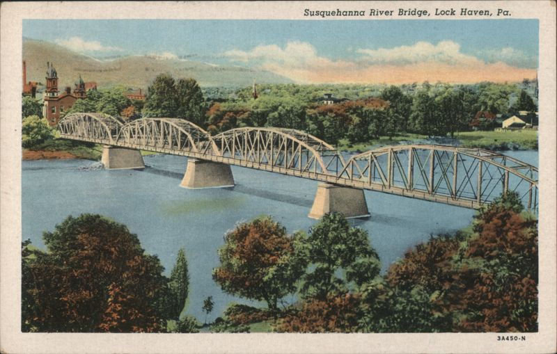 Susquehanna River Bridge, Lock Haven, PA Pennsylvania