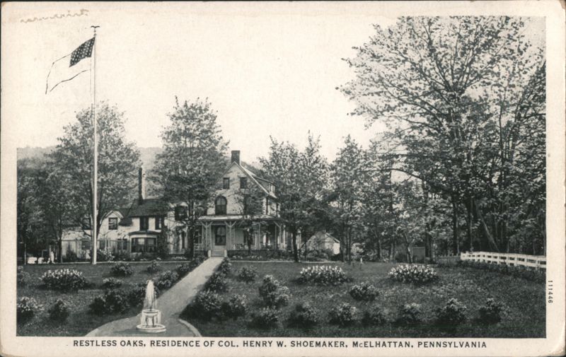 Restless Oaks, Residence of Col. Henry W. Shoemaker
