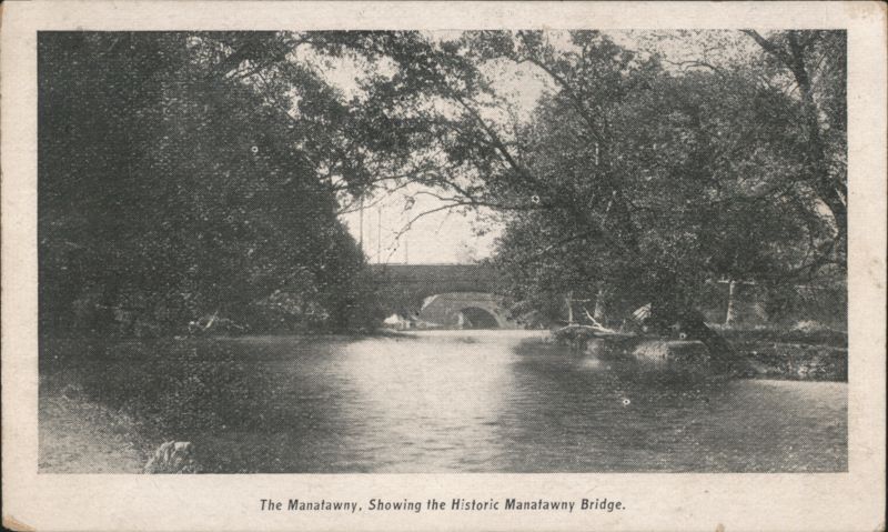 Historic Manatawny Bridge over Manatawny Creek Oley Pennsylvania