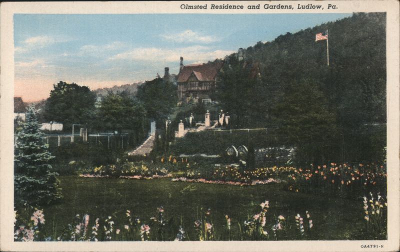 Olmsted Residence and Gardens, Ludlow, PA