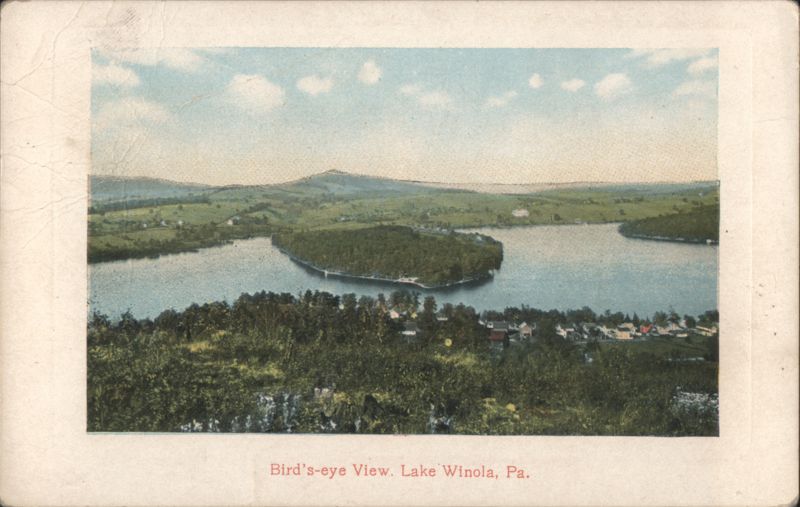 Bird's-eye View, Lake Winola Pennsylvania
