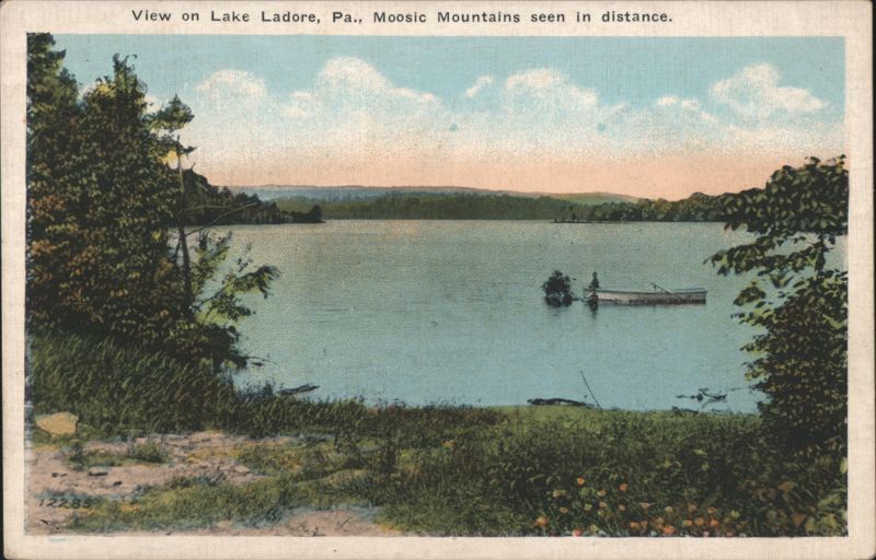 View on Lake Ladore, Moosic Mountains, PA