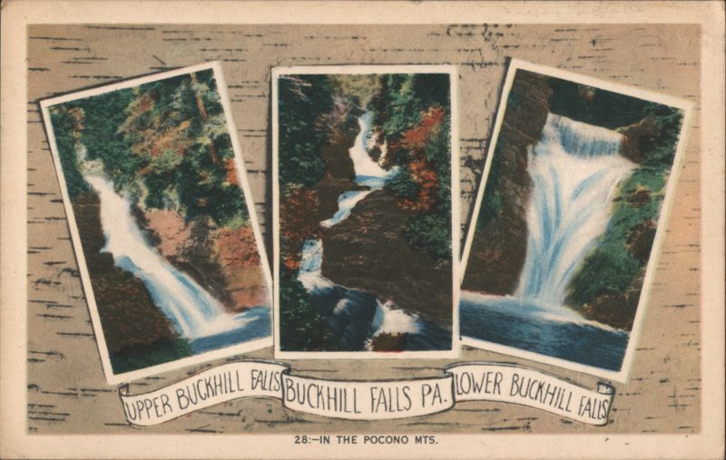 Buckhill Falls, Upper, Middle & Lower Views, PA