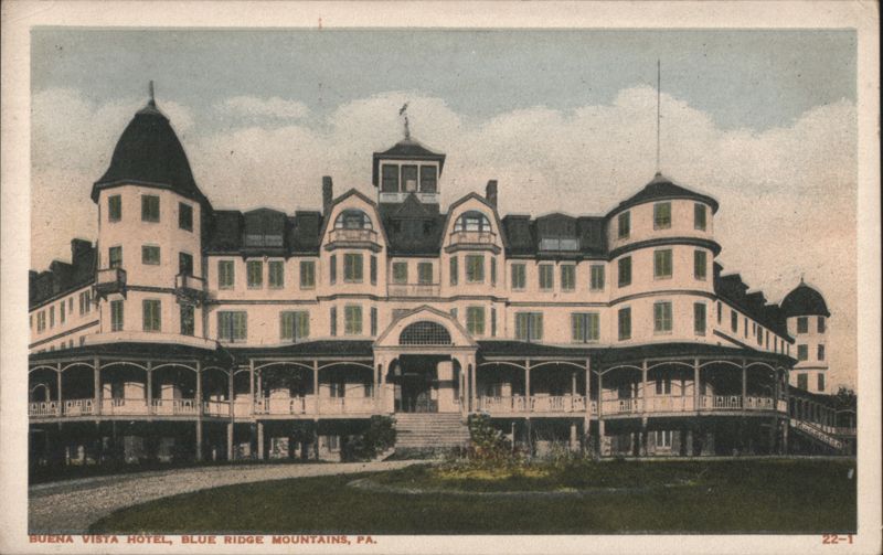 Buena Vista Hotel, Blue Ridge Mountains Pennsylvania