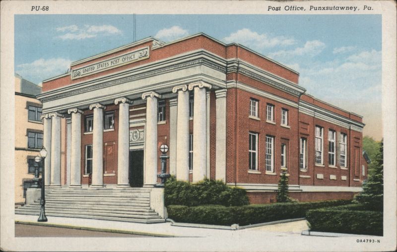 Post Office, Punxsutawney, PA Pennsylvania
