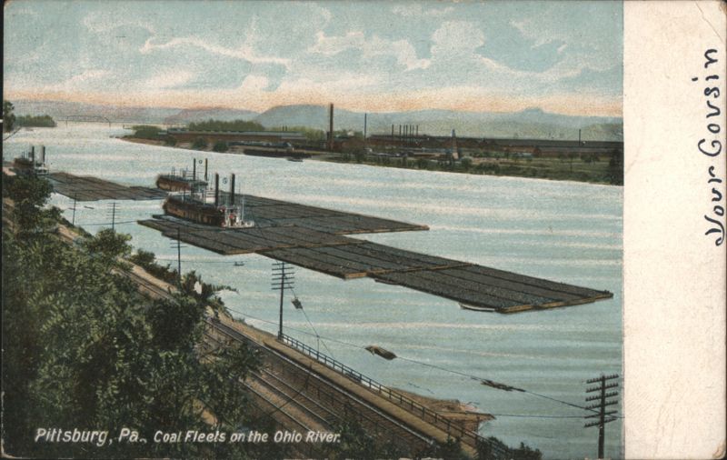Coal Fleets on the Ohio River, Pittsburg