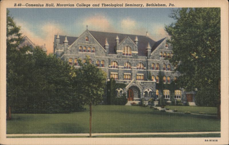 Comenius Hall, Moravian College and Theological Seminary Bethlehem Pennsylvania