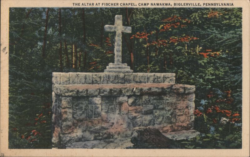 Altar at Fischer Chapel, Camp Nawakwa, Biglerville, PA Pennsylvania