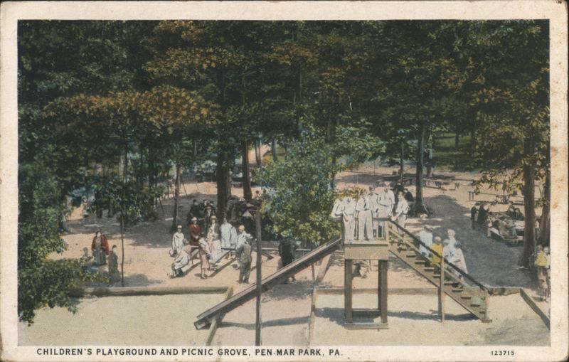 Children's Playground and Picnic Grove, Pen-Mar Park Pen Mar Pennsylvania