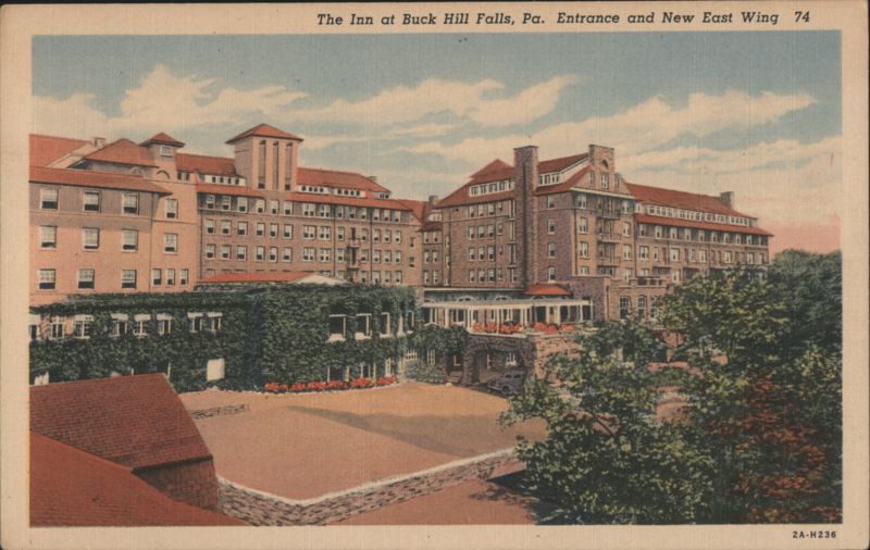 The Inn at Buck Hill Falls, PA. Entrance and New East Wing Pennsylvania