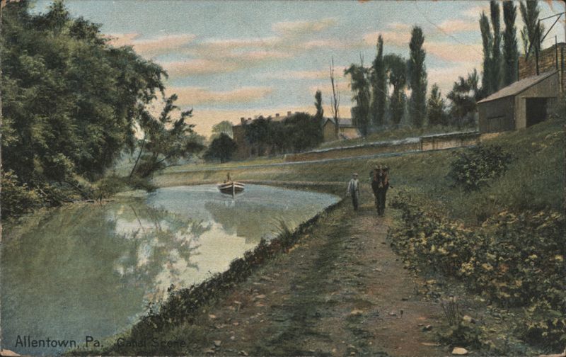 Allentown, PA Canal Scene Pennsylvania