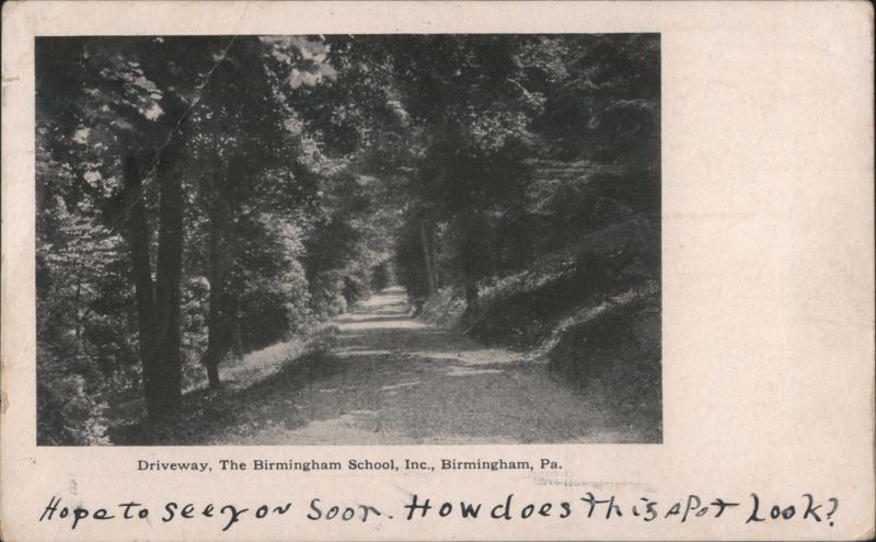 Driveway, The Birmingham School, Birmingham, PA Pennsylvania