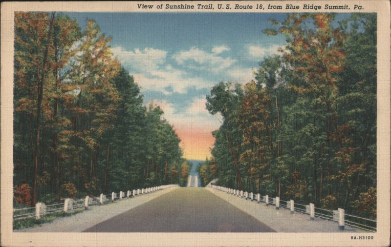 Sunshine Trail, U. S. Route 16, Blue Ridge Summit Pennsylvania