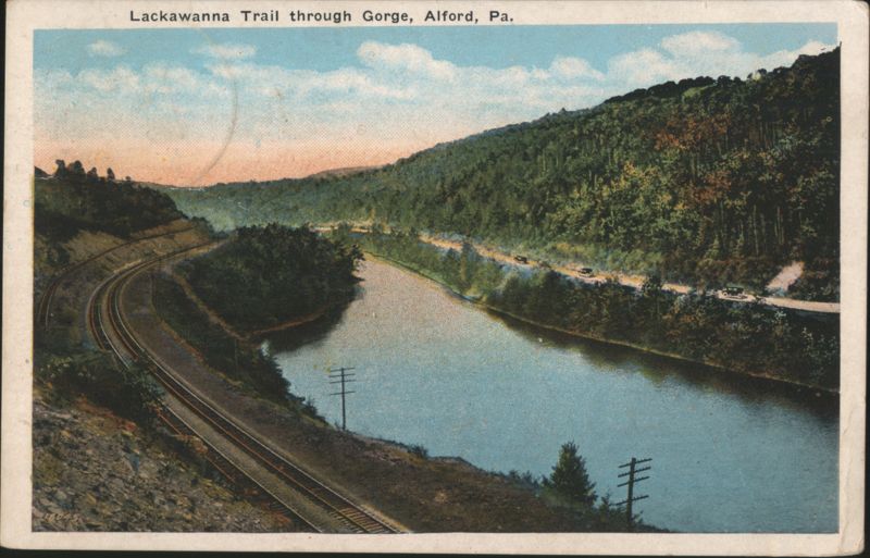 Lackawanna Trail through Gorge Alford Pennsylvania