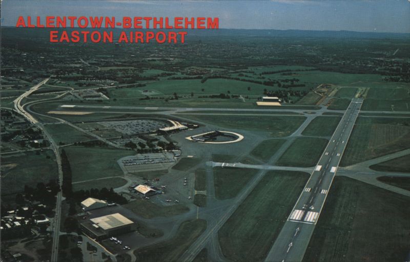 Allentown-Bethlehem Easton Airport Aerial View, Lehigh Valley Pennsylvania