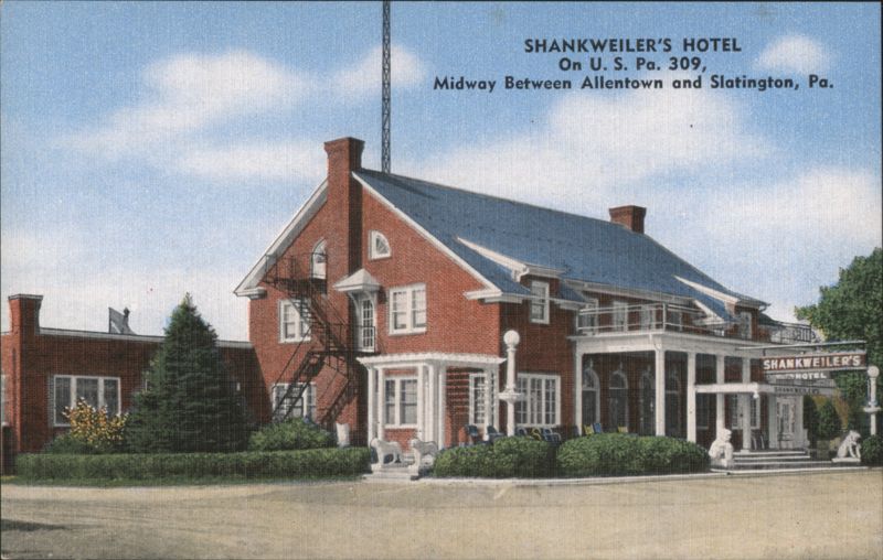 Shankweiler's Hotel on US 309, Pennsylvania Conrad Studio