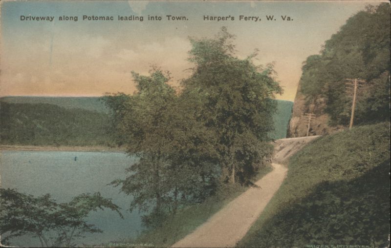 Driveway along Potomac leading into Town, Harper's Ferry Harpers Ferry West Virginia