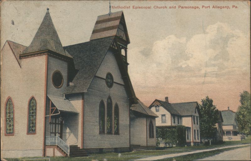 Methodist Episcopal Church and Parsonage, Port Allegany, PA