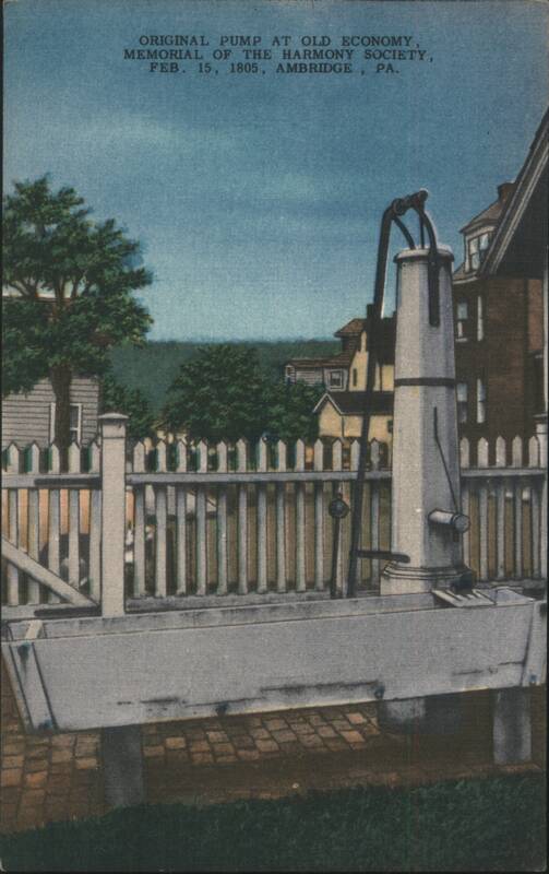 Original Pump at Old Economy Memorial of Harmony Society Ambridge Pennsylvania